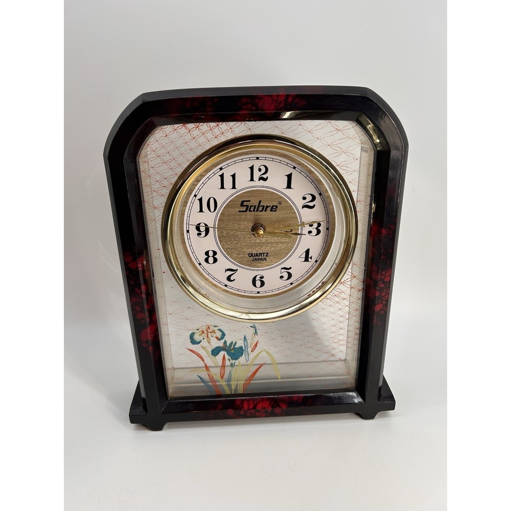 Vintage Sabre Decorative Mantle Clock Made In Japan Quartz Clock